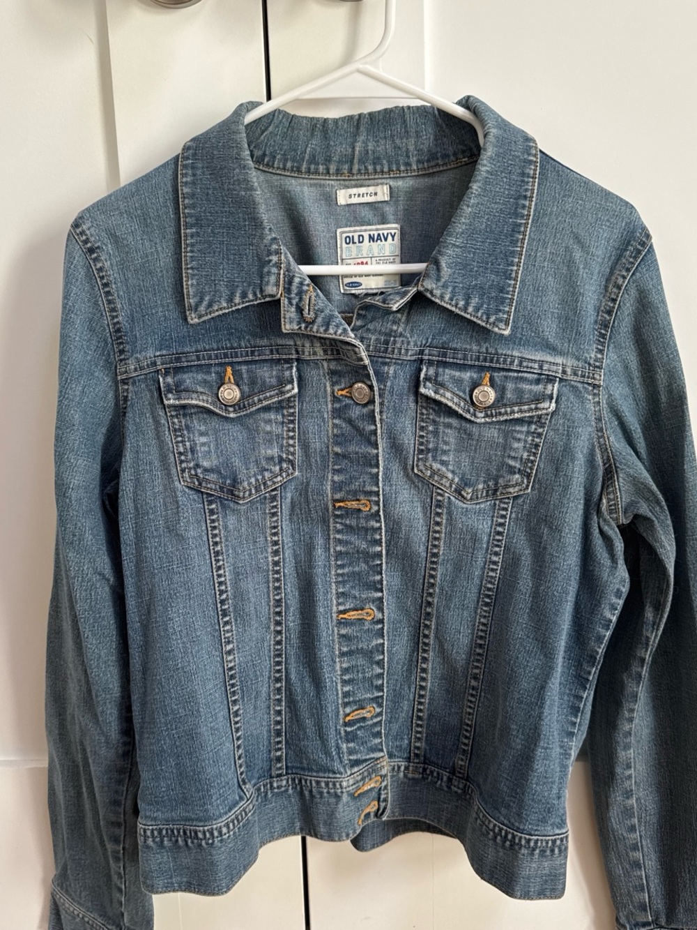 90s Old Navy Blue Stretch Denim Jacket